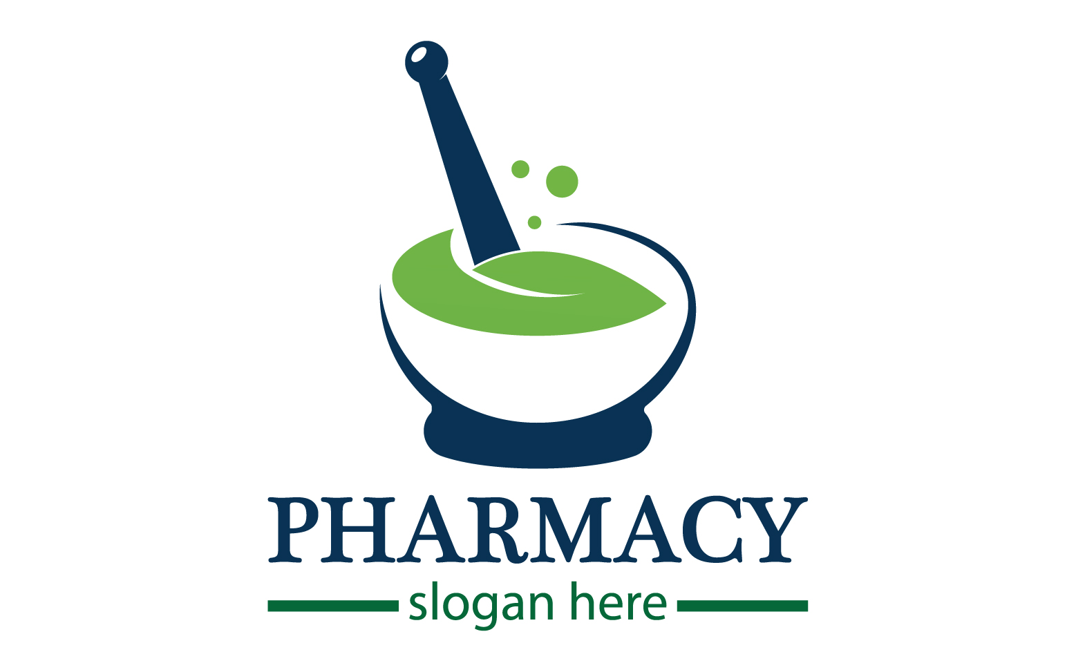 Parmacy herbal logo template version 2