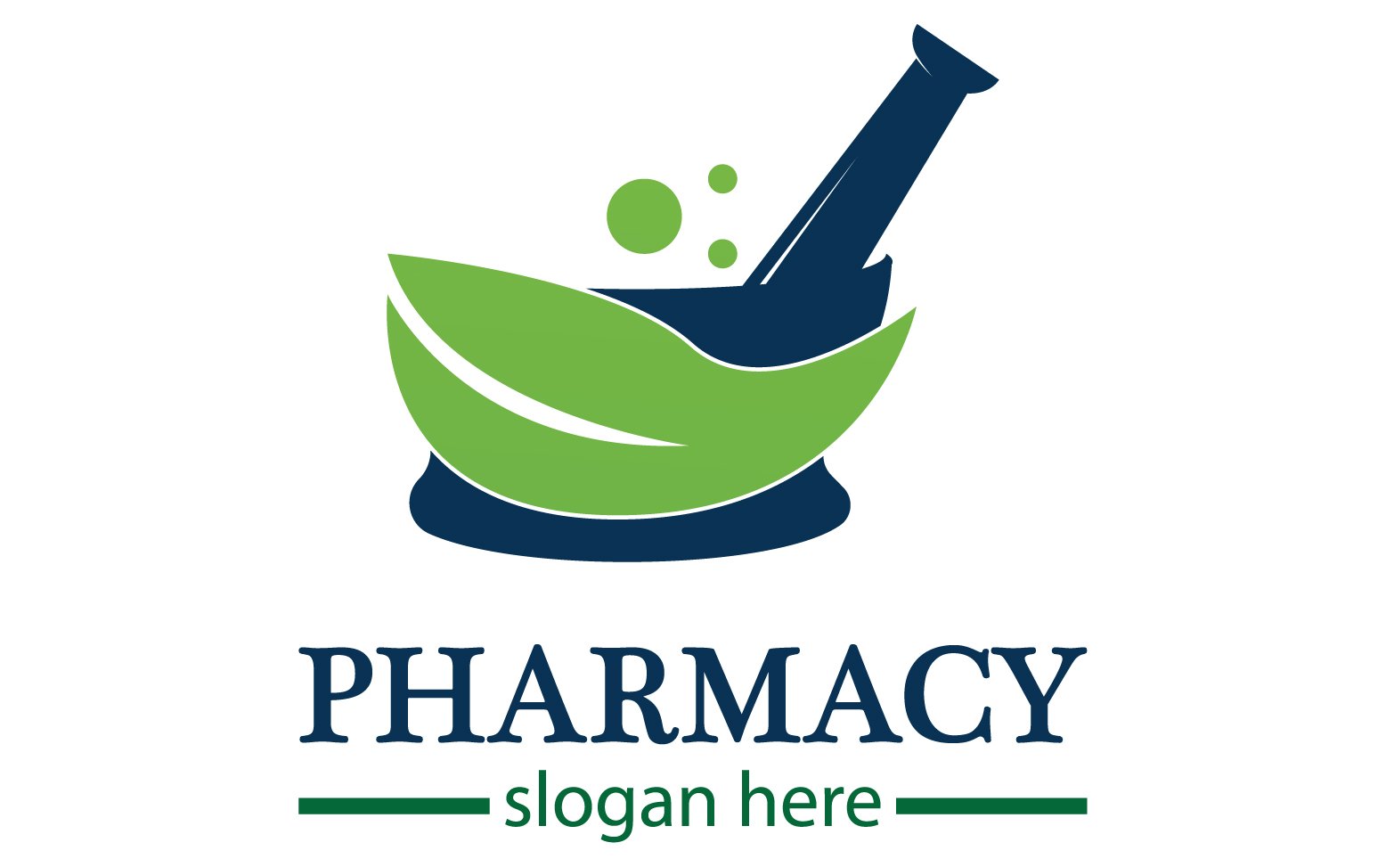 Parmacy herbal logo template version 4