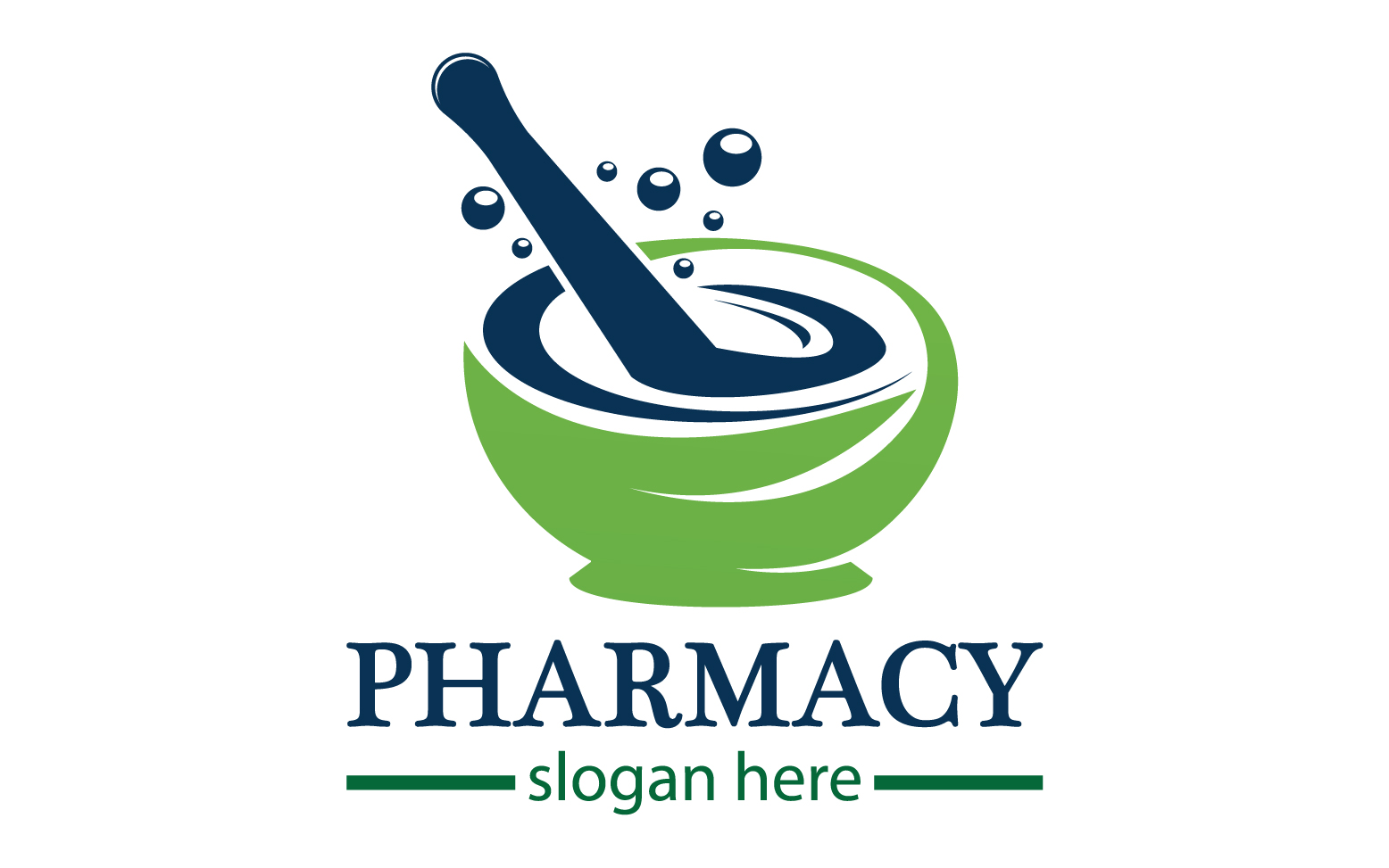 Parmacy herbal logo template version 1