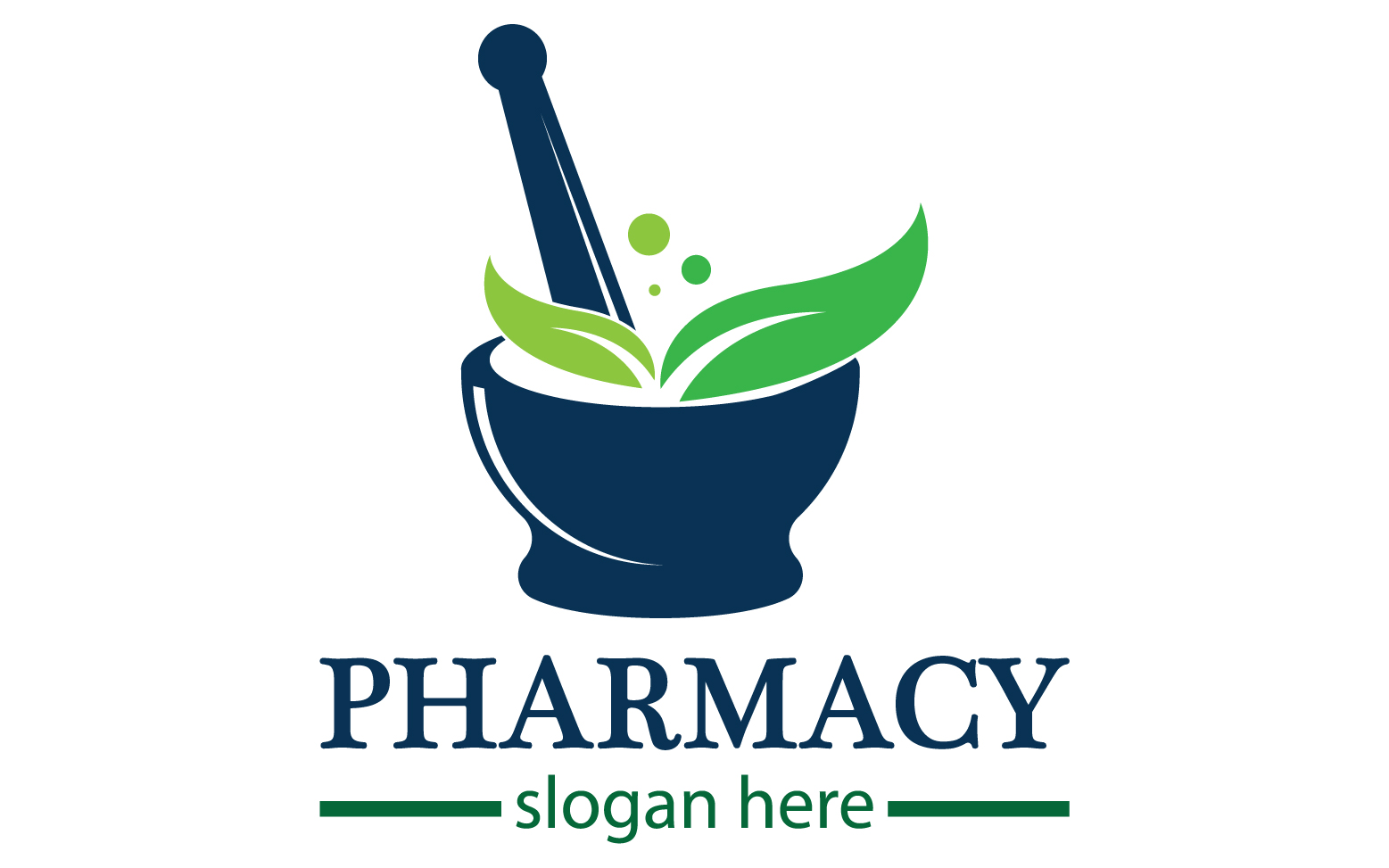 Parmacy herbal logo template version 3