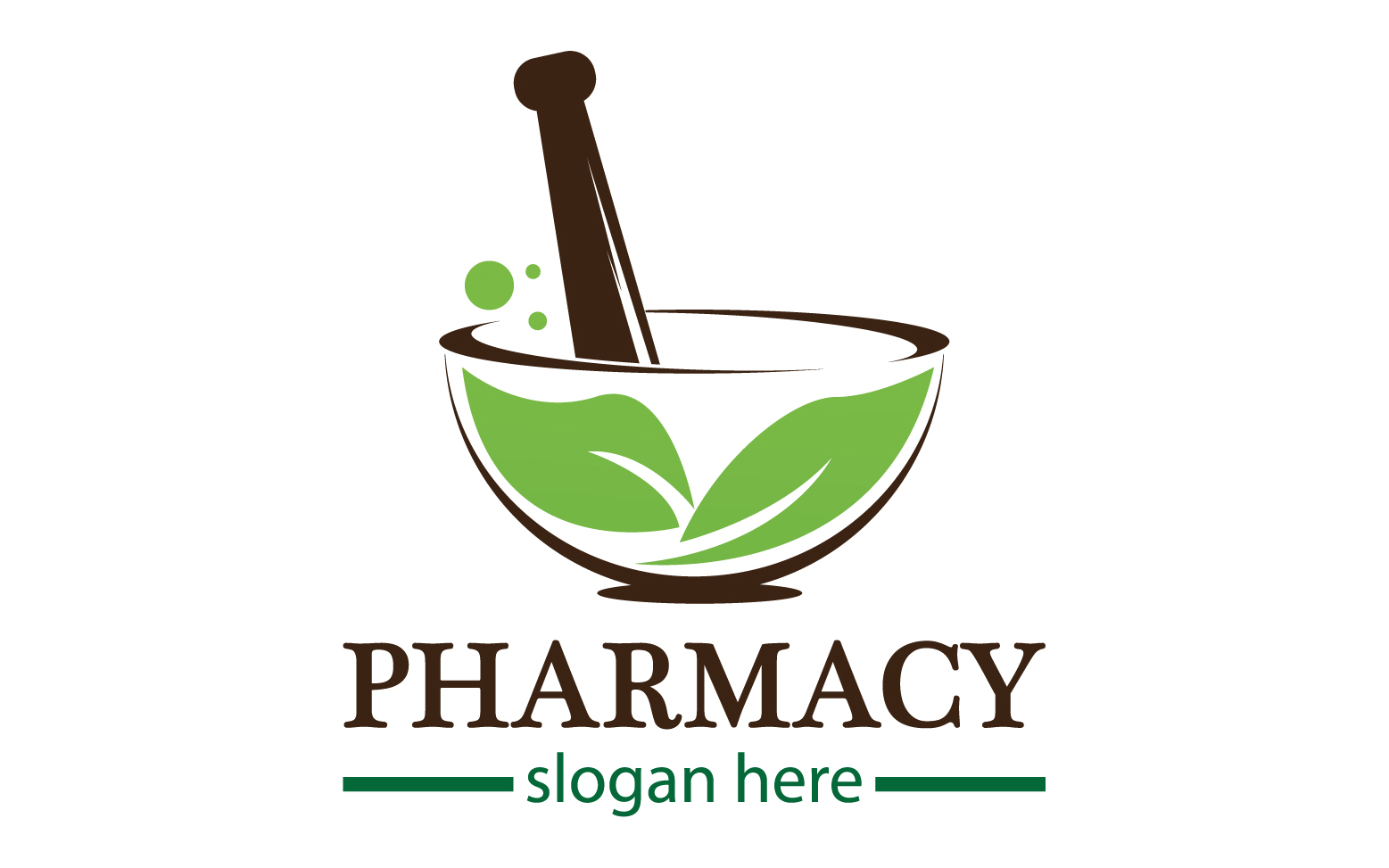 Parmacy herbal logo template version 8