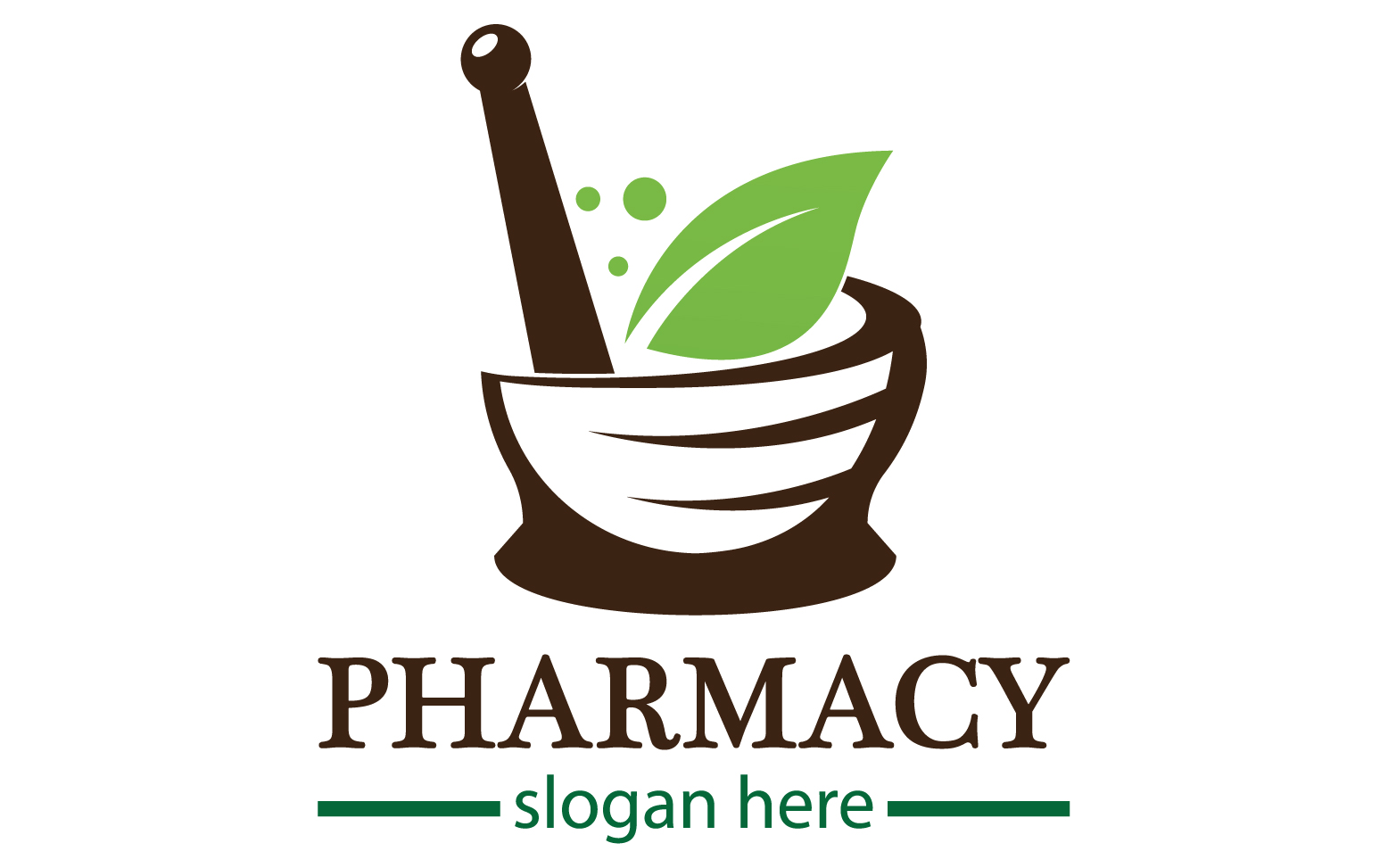 Parmacy herbal logo template version 6