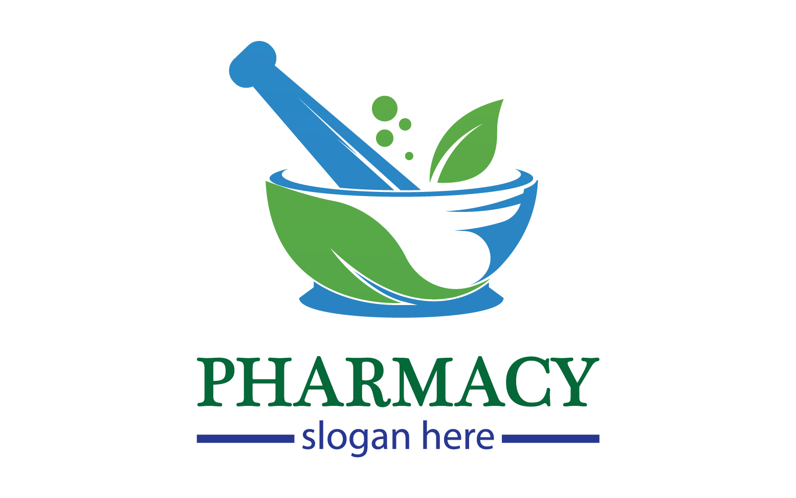 Parmacy herbal logo template version 9