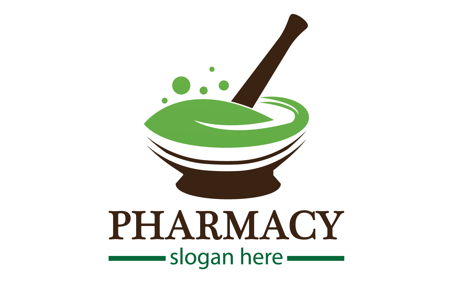 Parmacy herbal logo template version 16