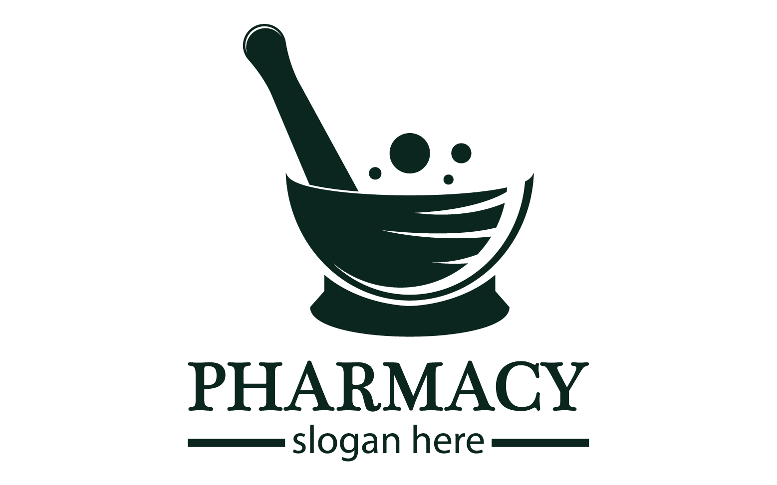 Parmacy herbal logo template version 10