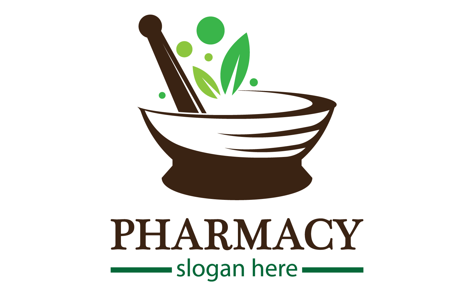 Parmacy herbal logo template version 15