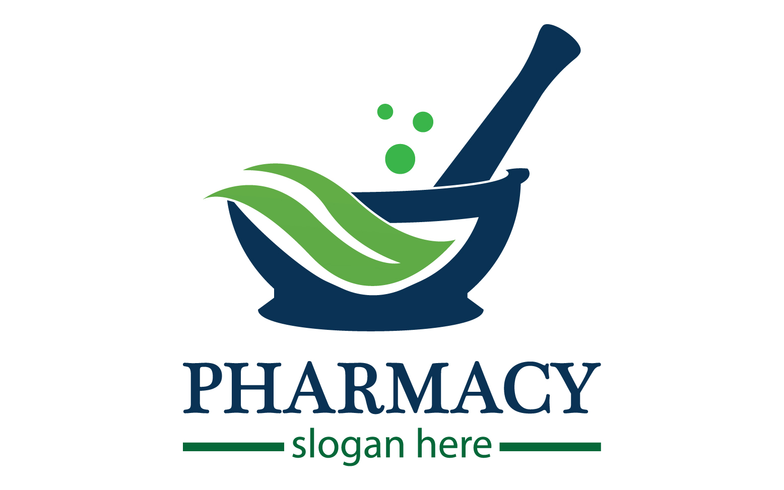 Parmacy herbal logo template version 14