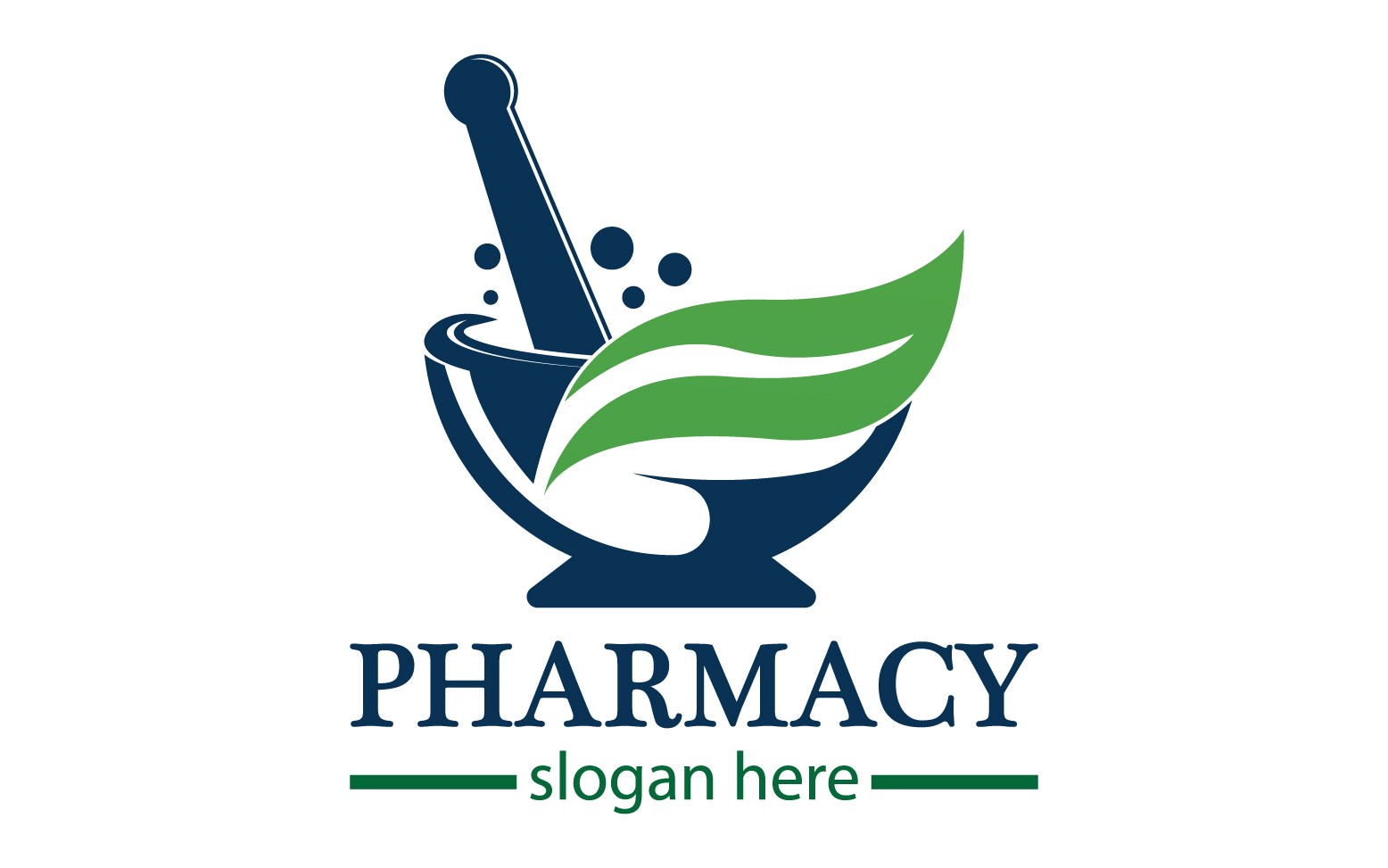 Parmacy herbal logo template version 23