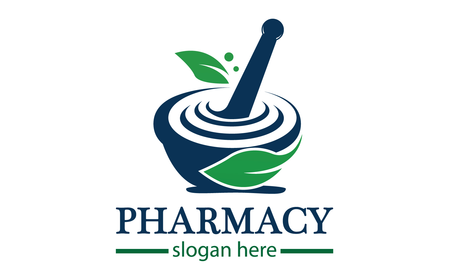 Parmacy herbal logo template version 27