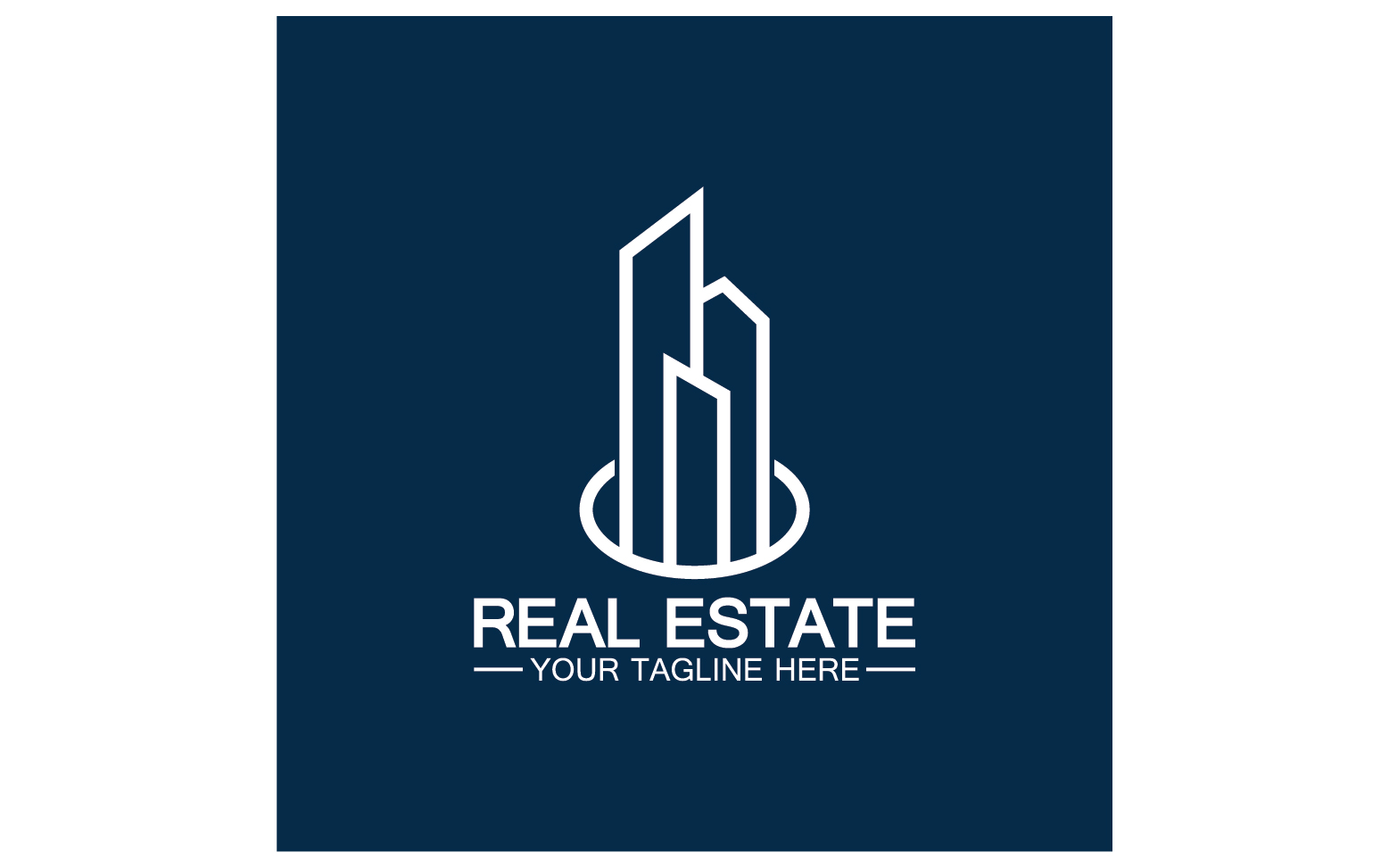 Real estate building tower logo template version 27