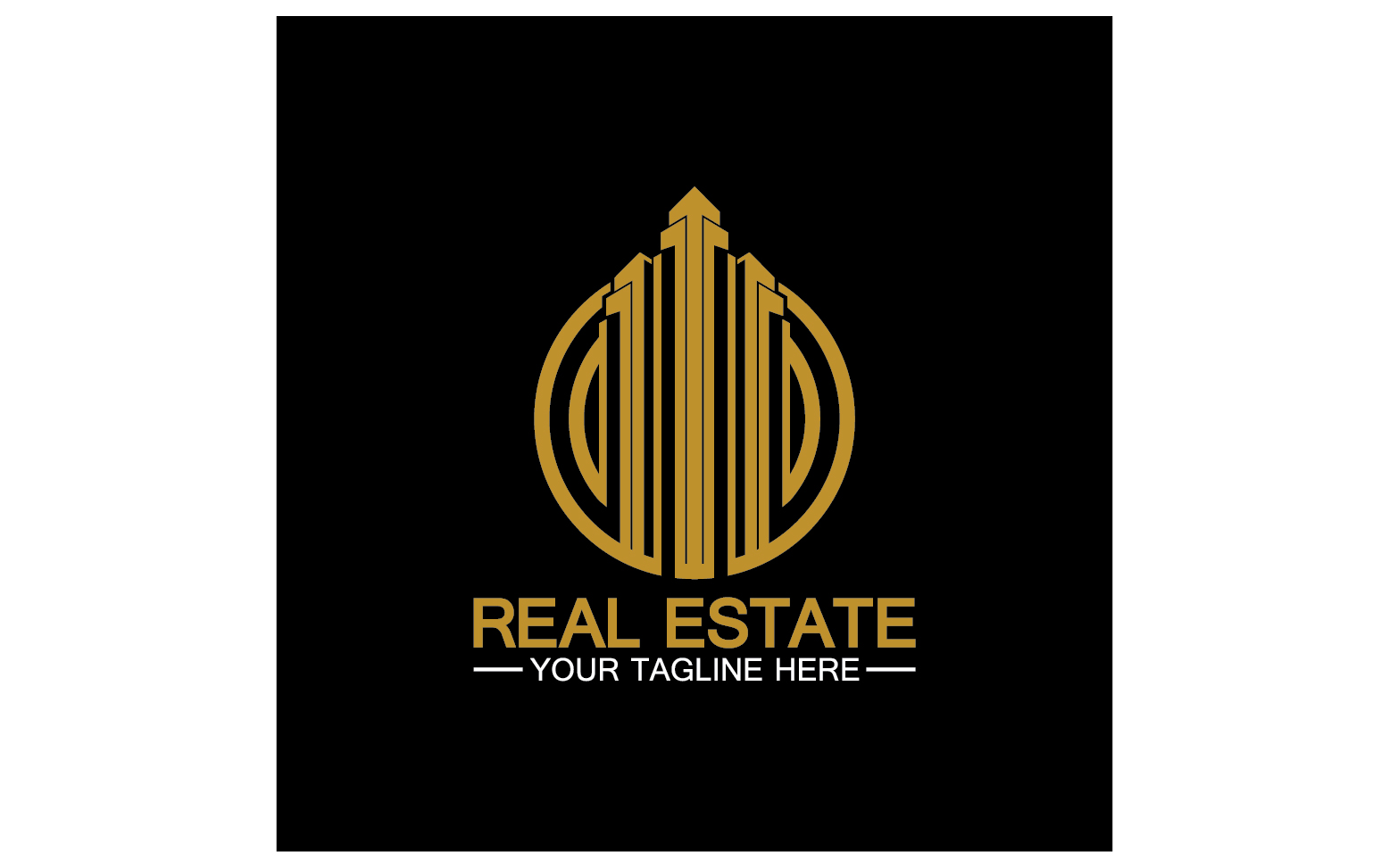 Real estate building tower logo template version 31
