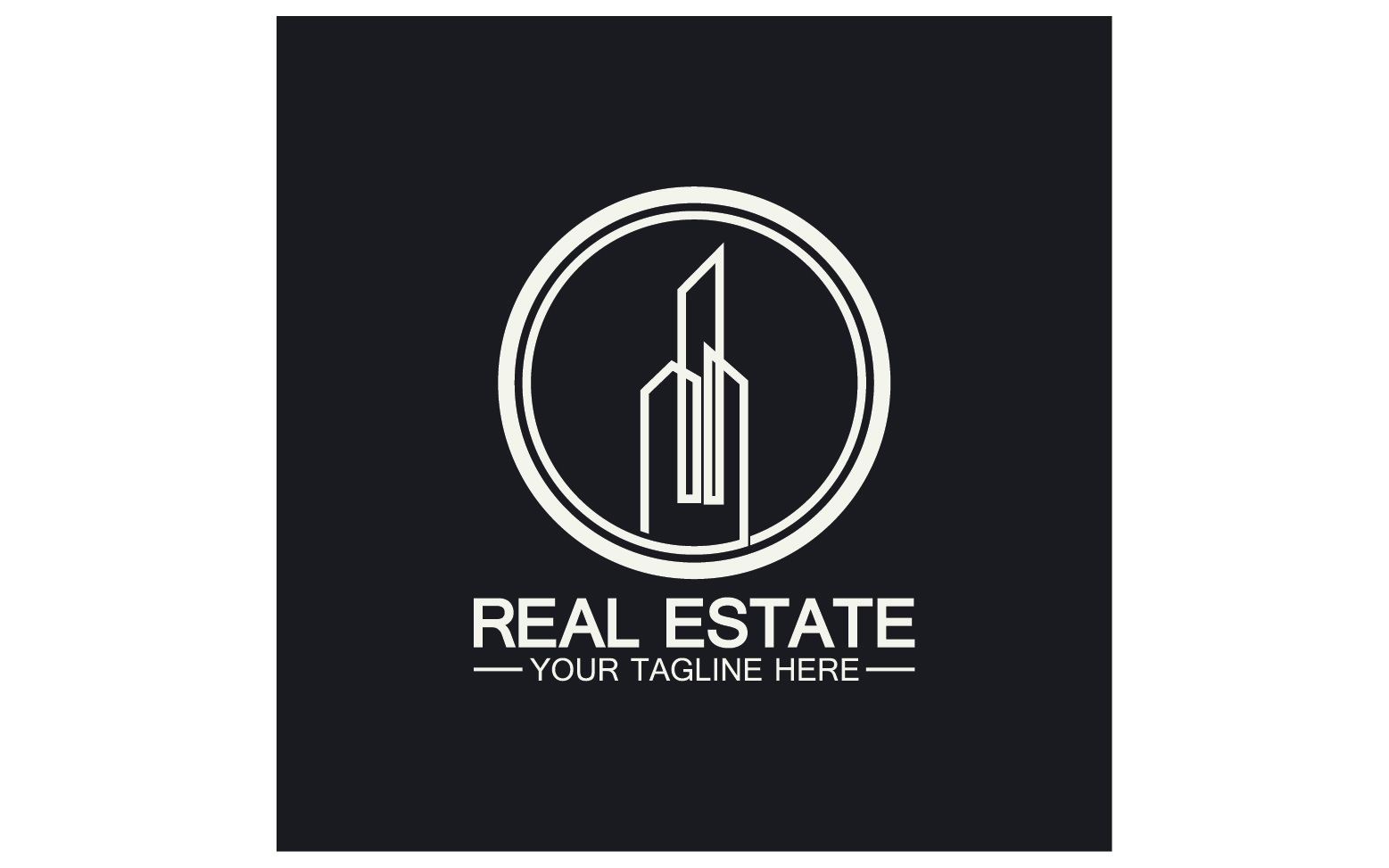 Real estate building tower logo template version 32