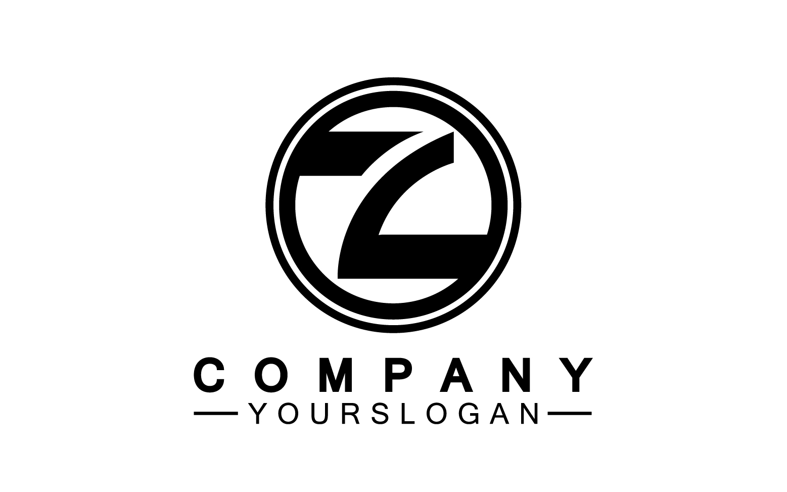 Z letter initial name  logo template version 13