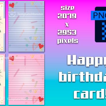 Birthday Card Illustrations Templates 387641