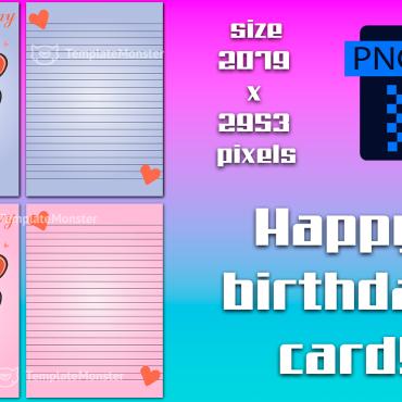 Birthday Card Illustrations Templates 387646