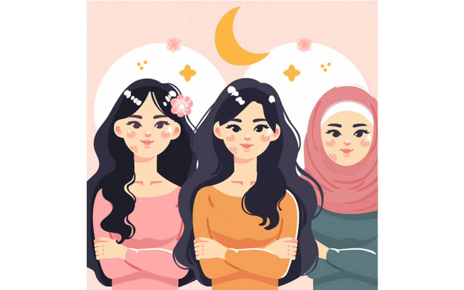 Vector International Women Day Background Illustration