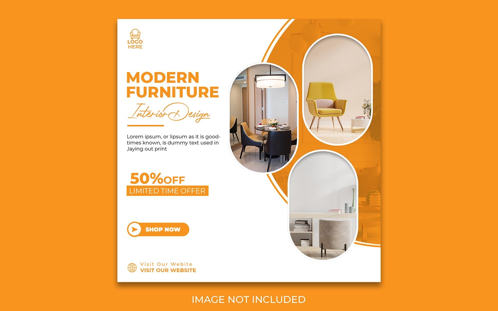 Mordern Furniture Social Media Post Template