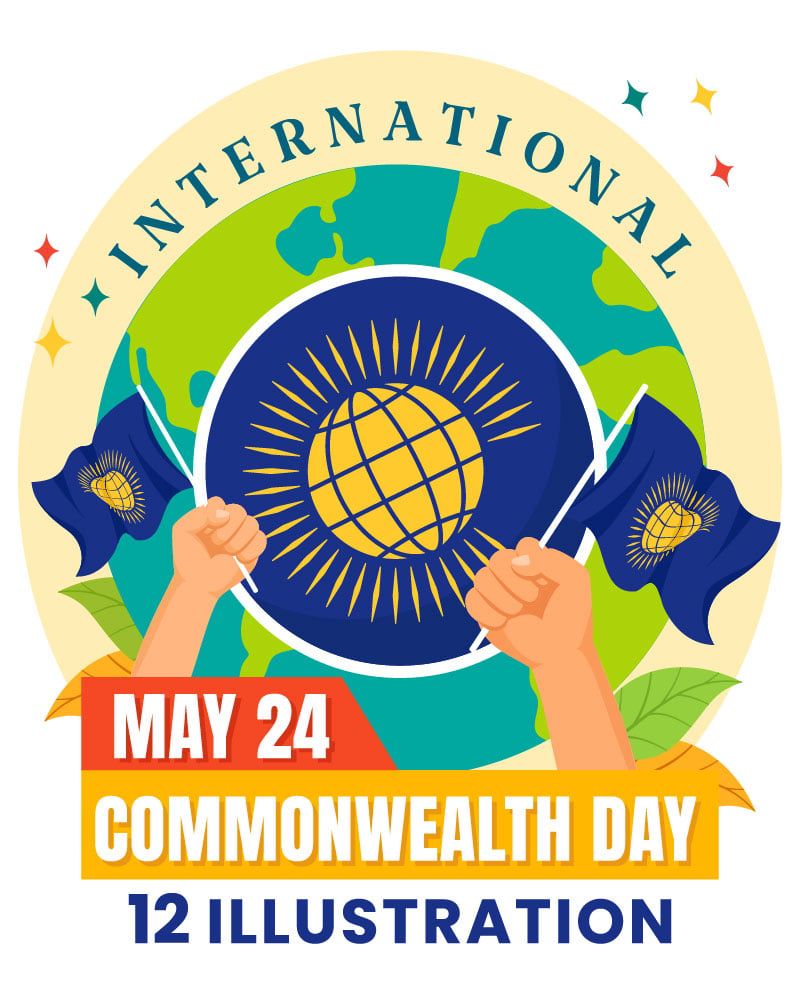 12 Commonwealth Day Illustration