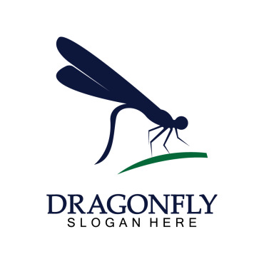 Dragonfly Illustration Logo Templates 387899