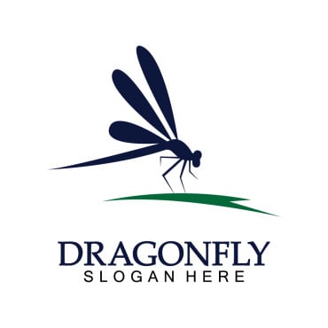 Dragonfly Illustration Logo Templates 387905