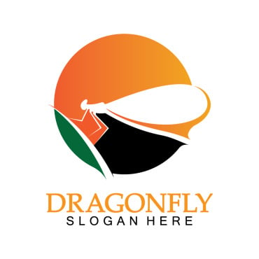 Dragonfly Illustration Logo Templates 387906