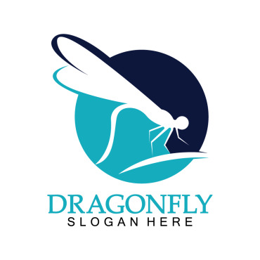Dragonfly Illustration Logo Templates 387910