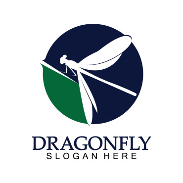Dragonfly Illustration Logo Templates 387913