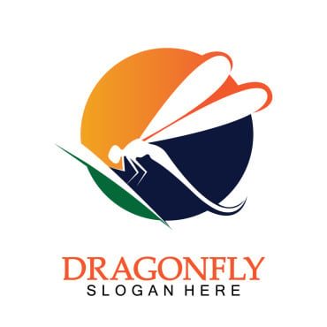 Dragonfly Illustration Logo Templates 387918