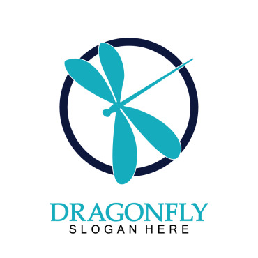 Dragonfly Illustration Logo Templates 387919
