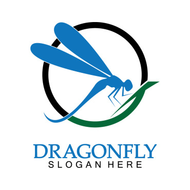 Dragonfly Illustration Logo Templates 387923