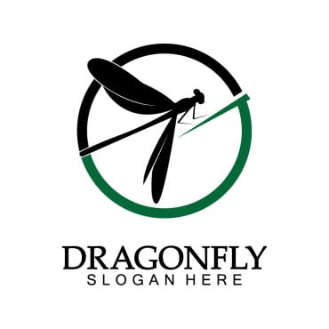 Dragonfly Illustration Logo Templates 387925