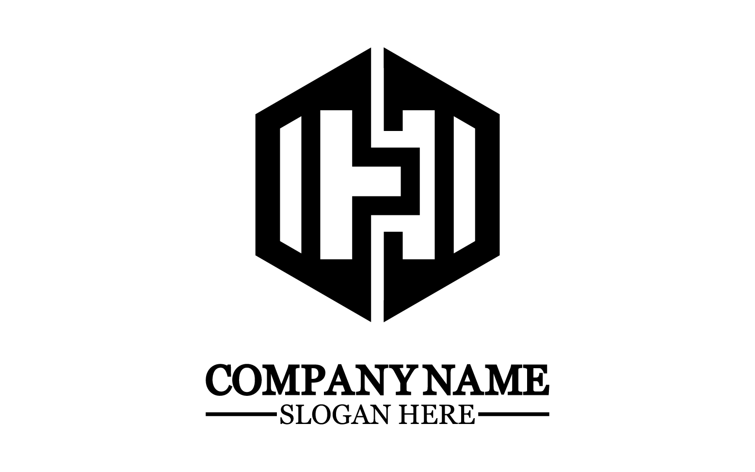 Letter H logo icon design template elements v3