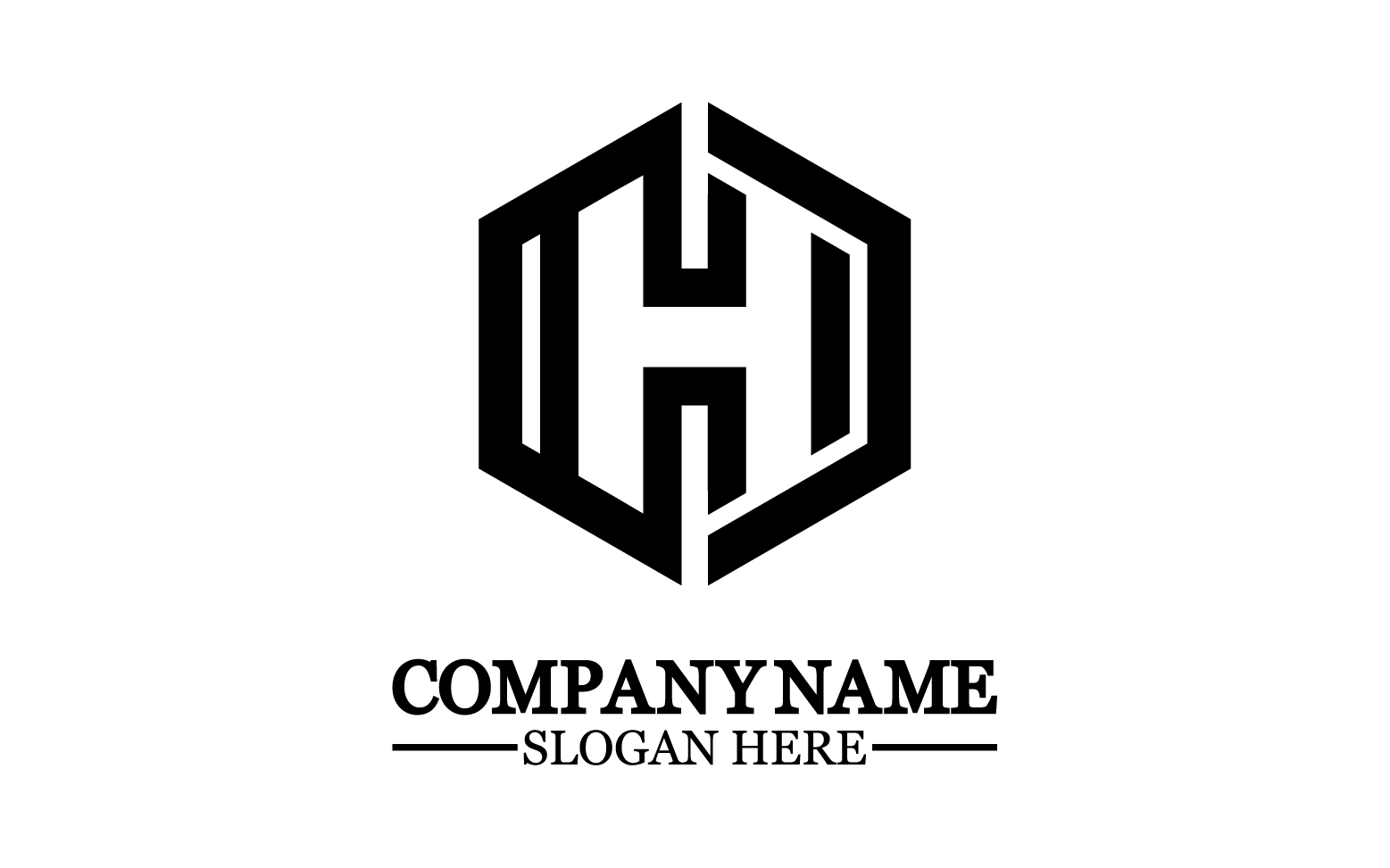 Letter H logo icon design template elements v2