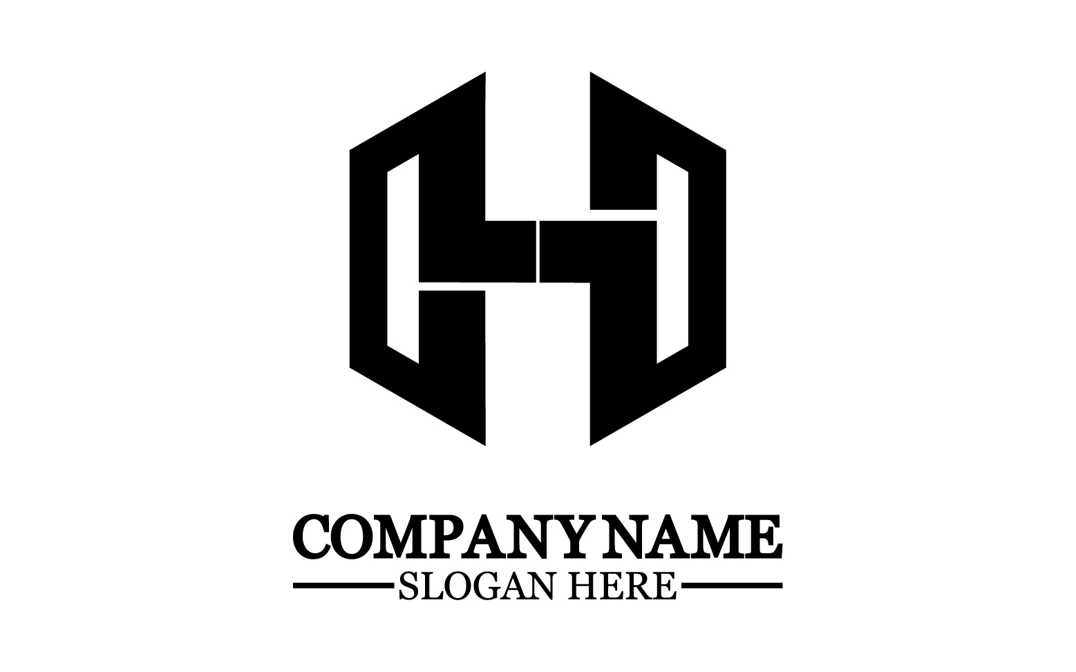 Letter H logo icon design template elements v8