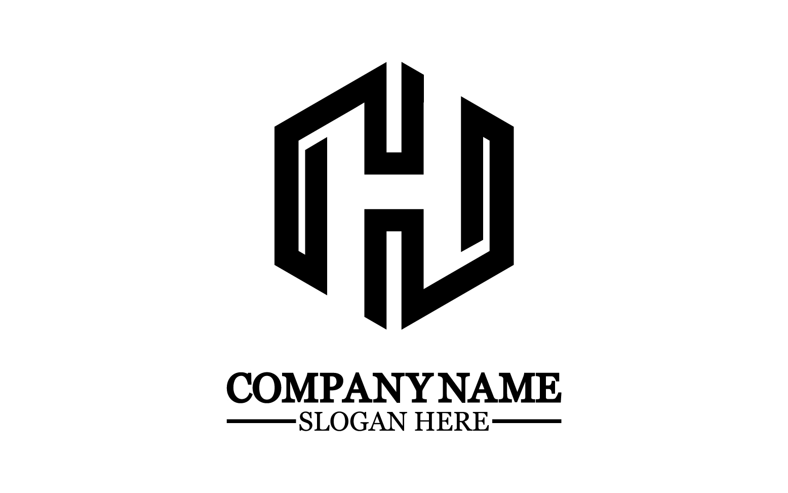 Letter H logo icon design template elements v17