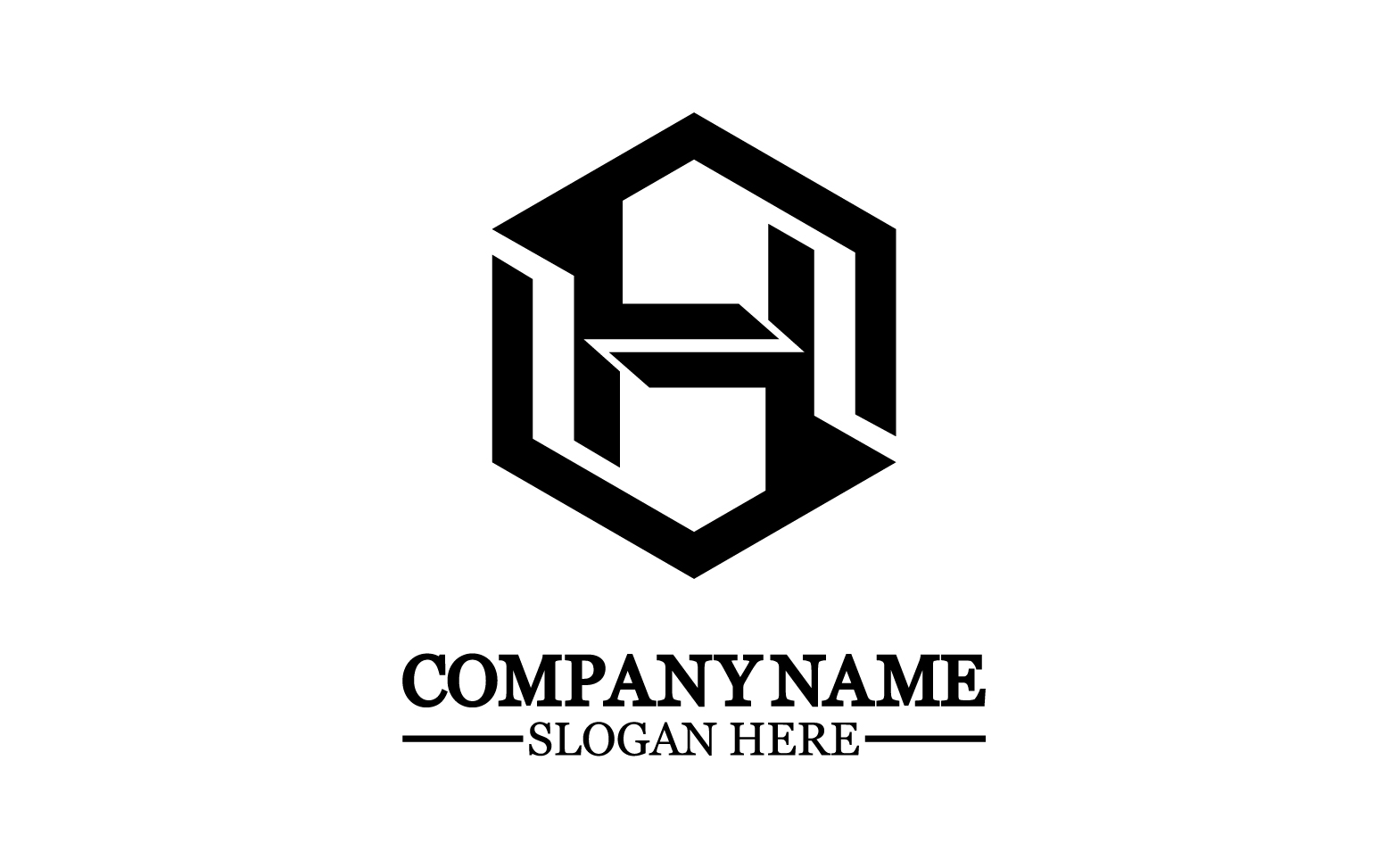Letter H logo icon design template elements v15