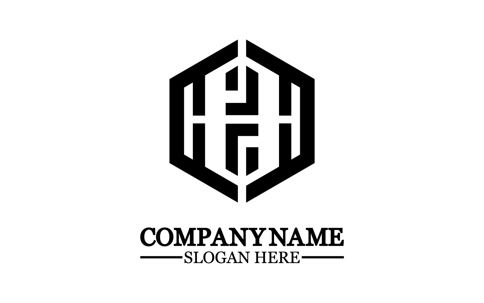 Letter H logo icon design template elements v25