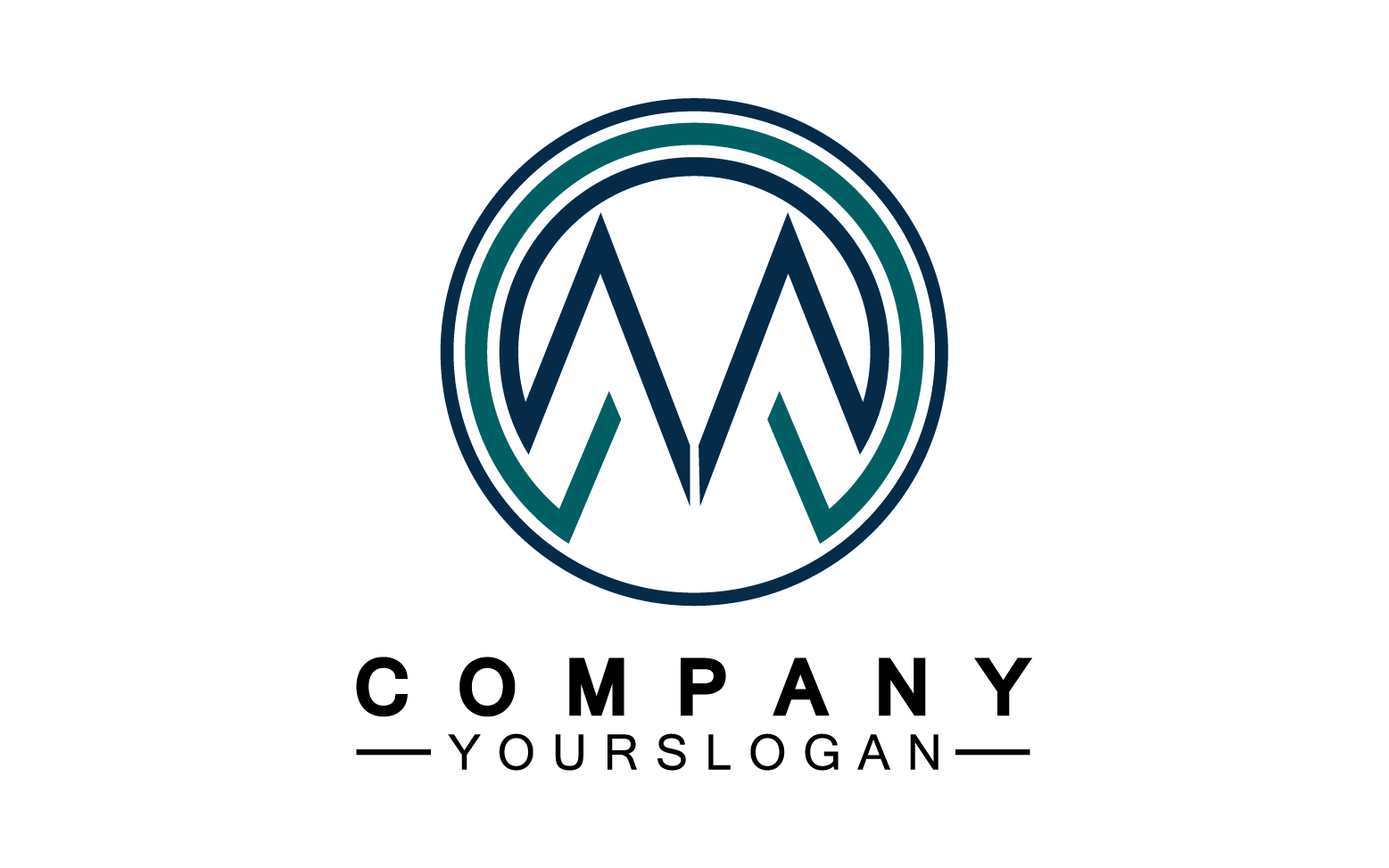 Letter M logo design or corporate identity v16