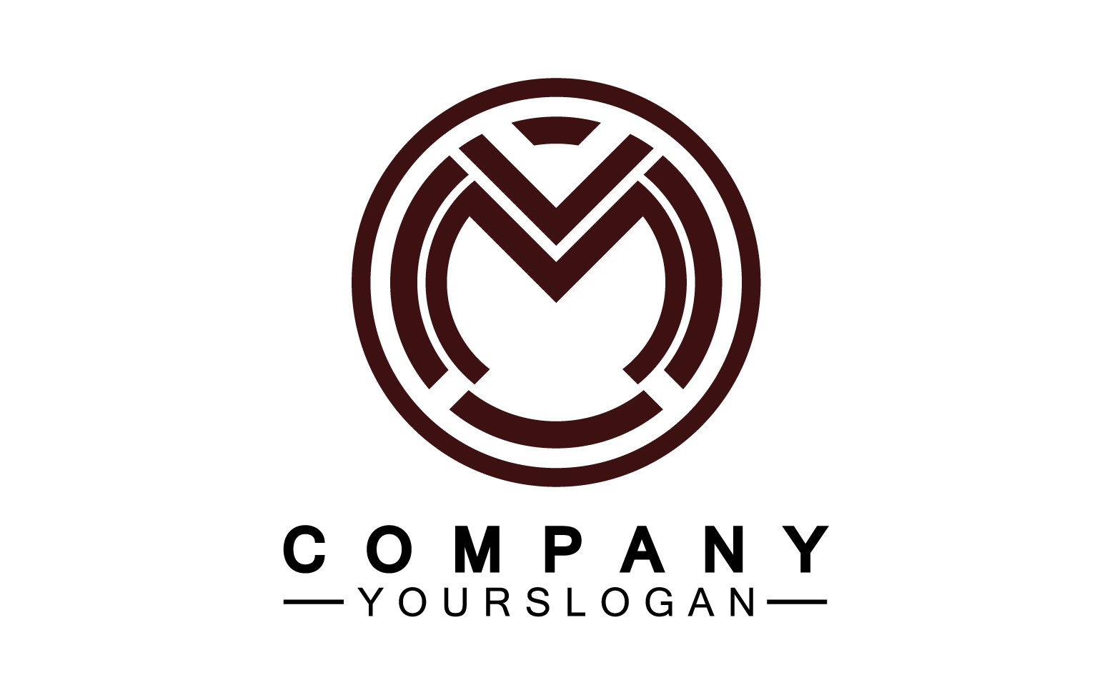 Letter M logo design or corporate identity v25