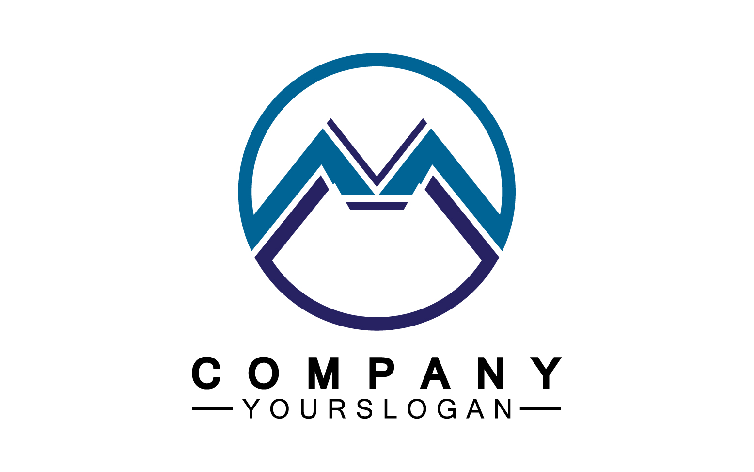Letter M logo design or corporate identity v30