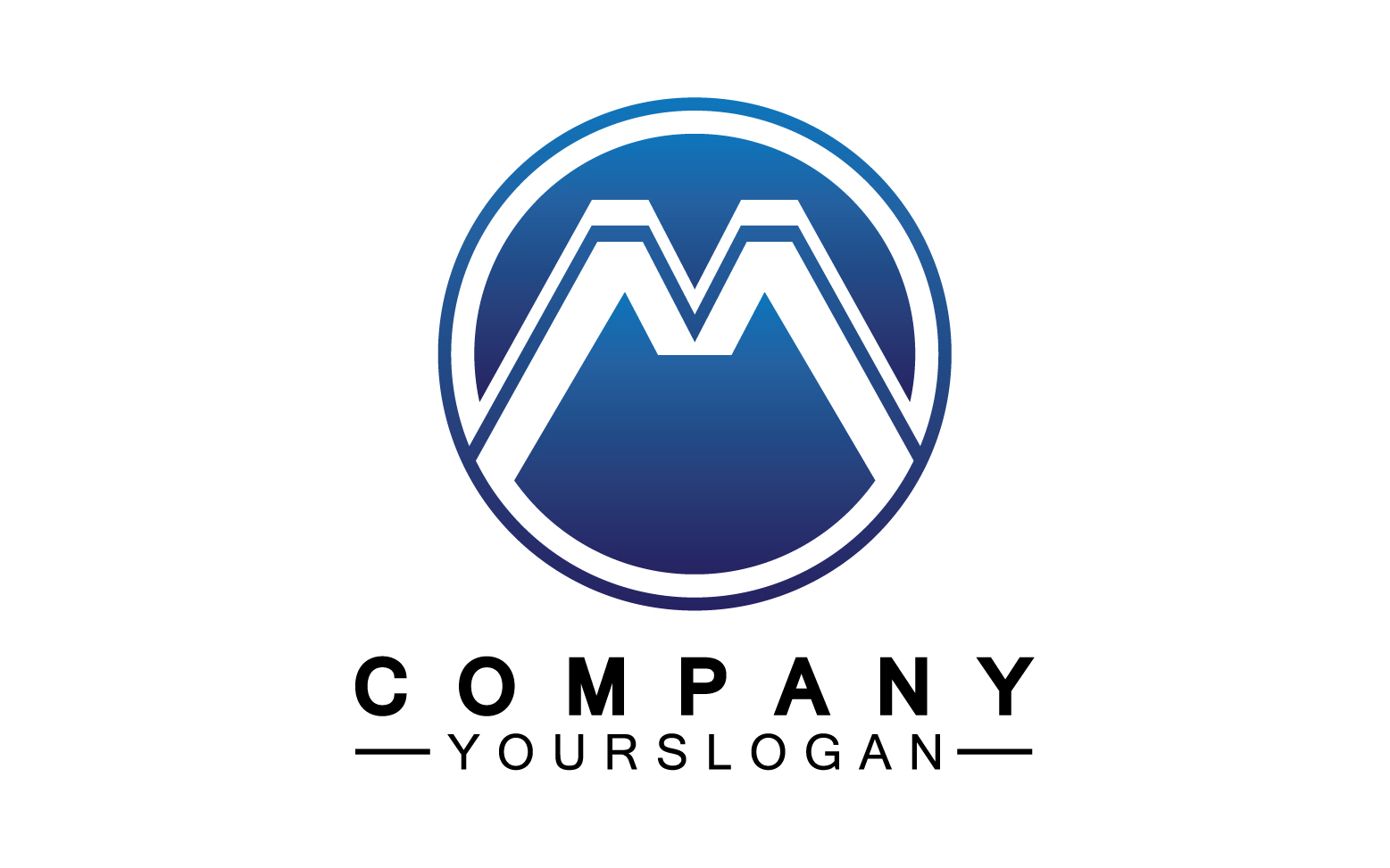 Letter M logo design or corporate identity v29