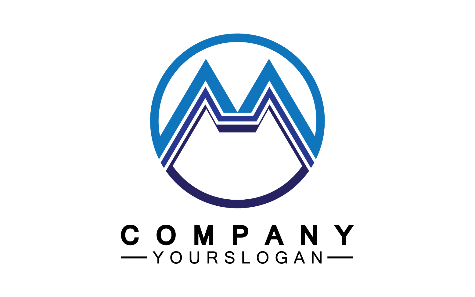 Letter M logo design or corporate identity v34