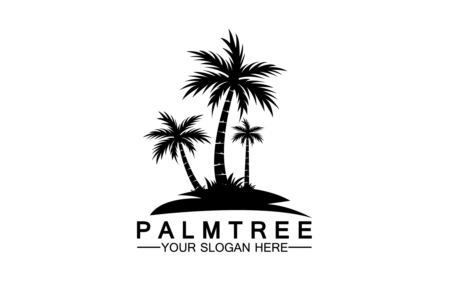 Palm tree hipster vintage logo vector icon illustration v6