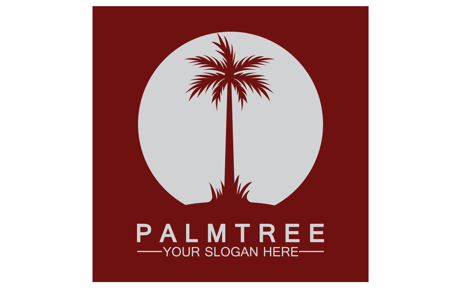 Palm tree hipster vintage logo vector icon illustration v11