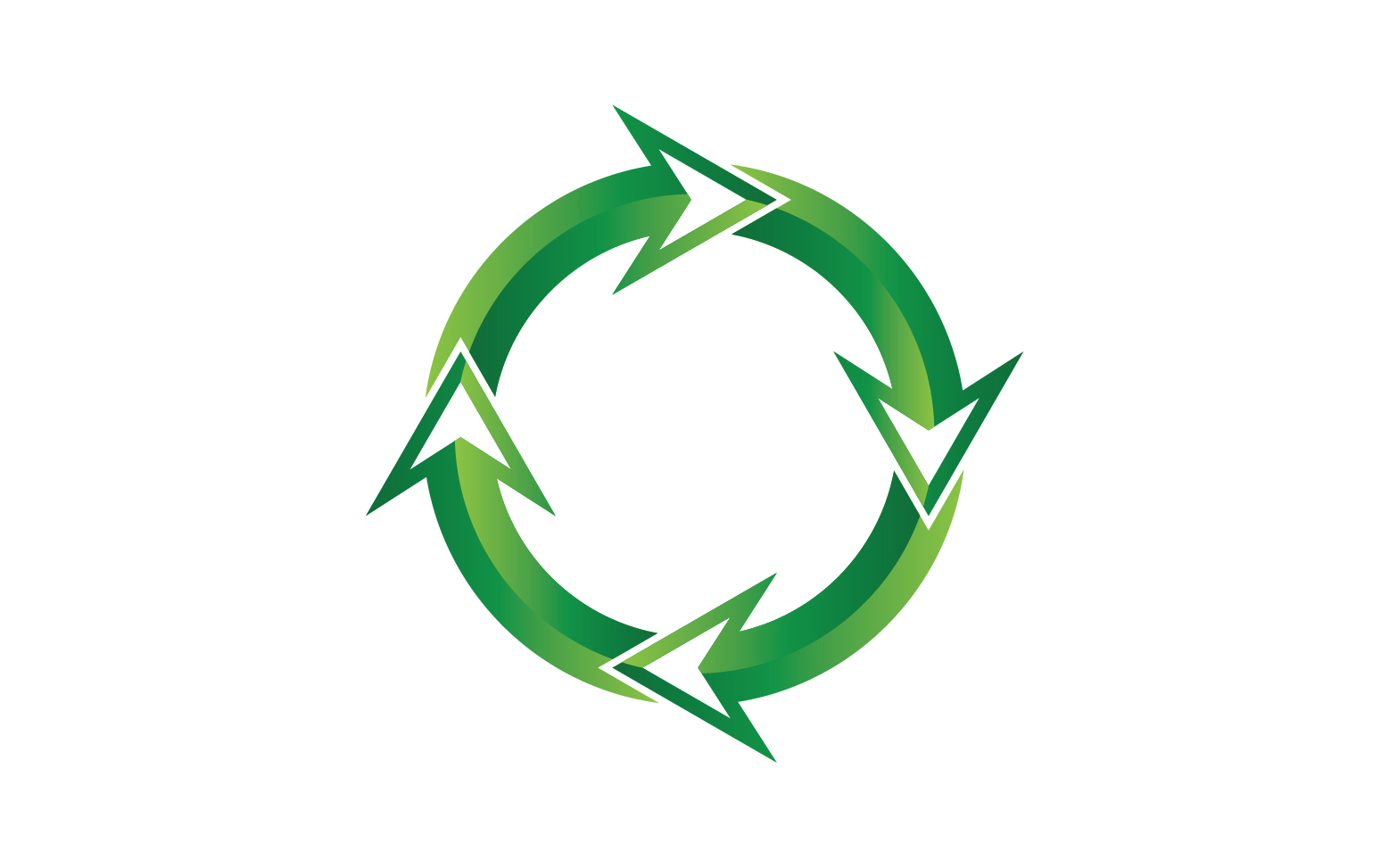 Recycle Symbol isolated on a white background v3