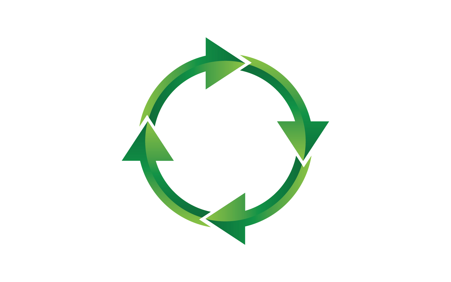 Recycle Symbol isolated on a white background v16
