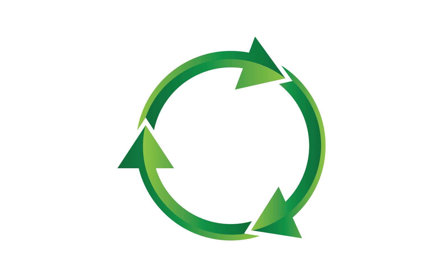 Recycle Symbol isolated on a white background v15