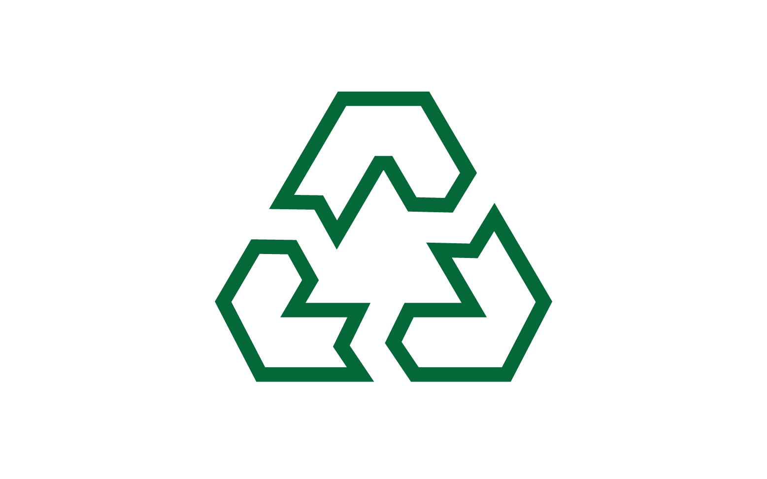 Recycle Symbol isolated on a white background v19