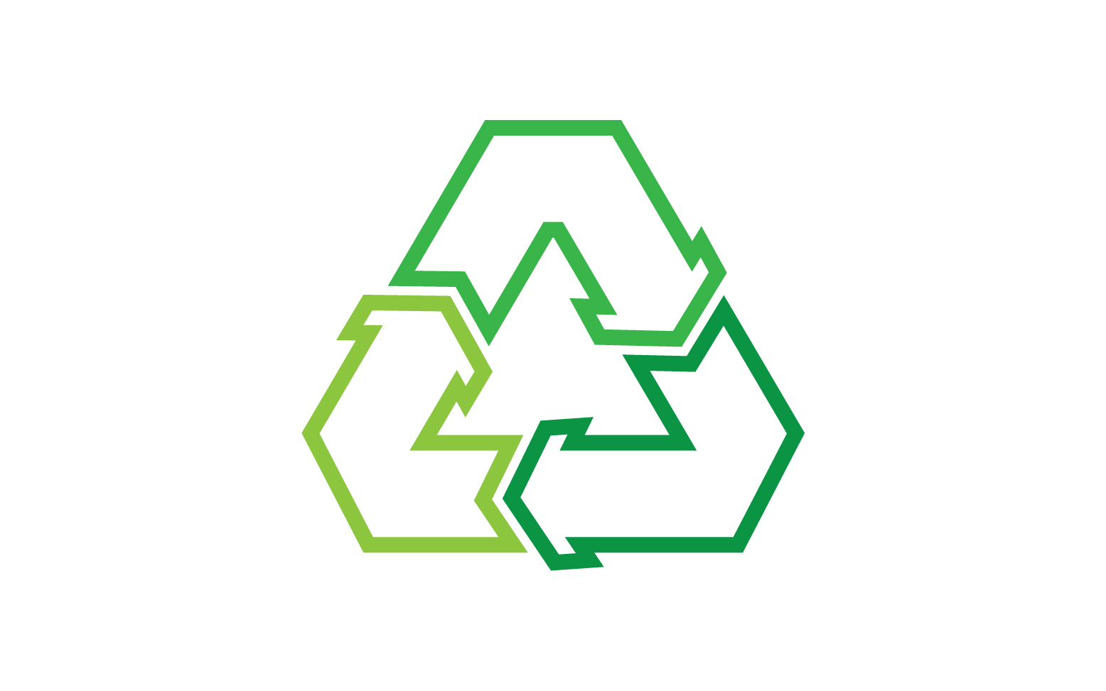 Recycle Symbol isolated on a white background v25