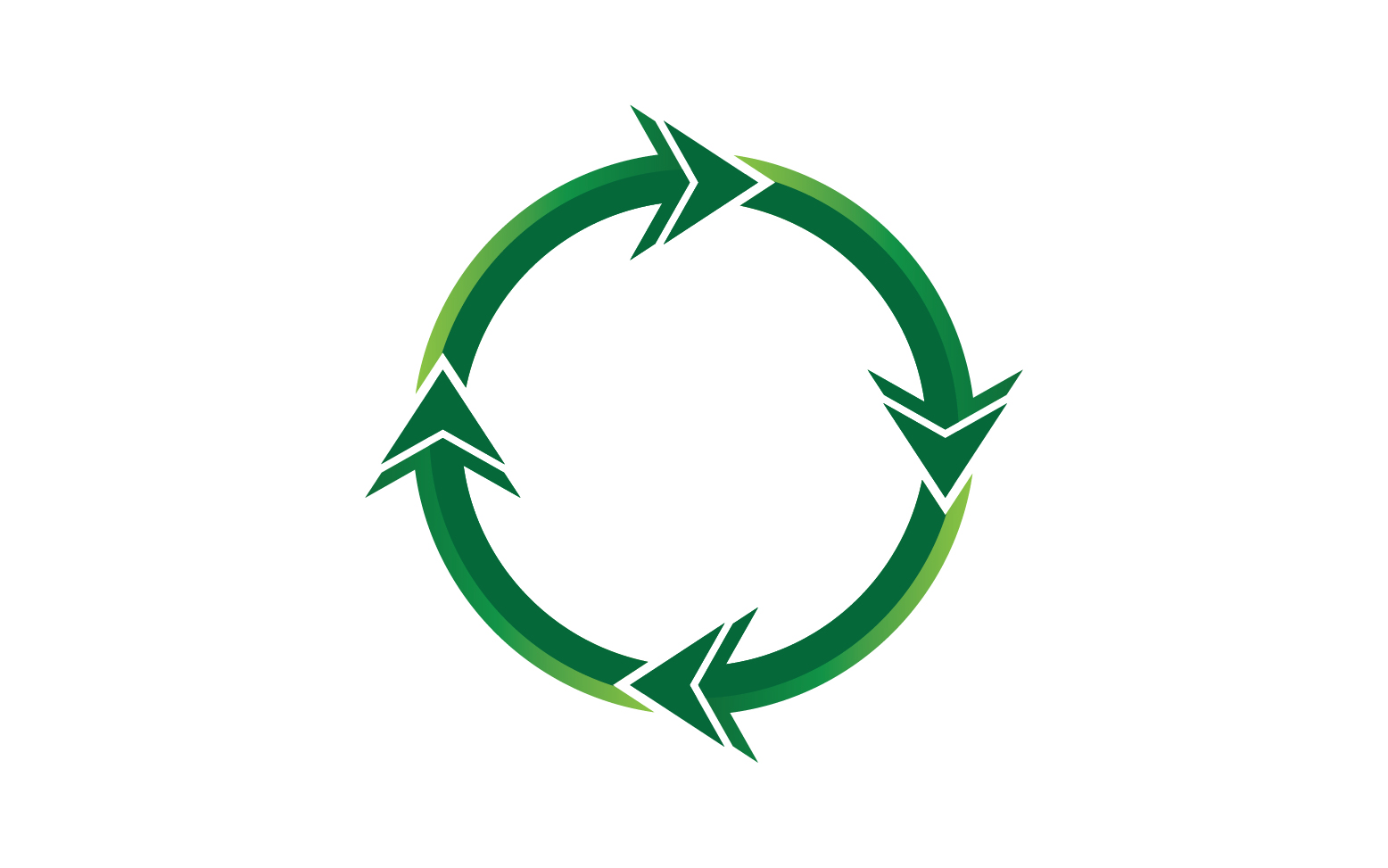 Recycle Symbol isolated on a white background v7